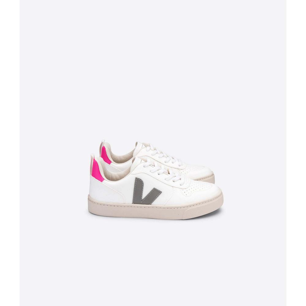 Veja V-10 CWL Joggesko Barn White/Grey/Purple | NO 848VRW